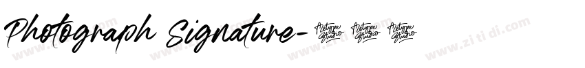 Photograph Signature字体转换